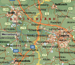Lagekarte Merseburg