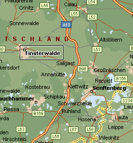 Lagekarte Finsterwalde